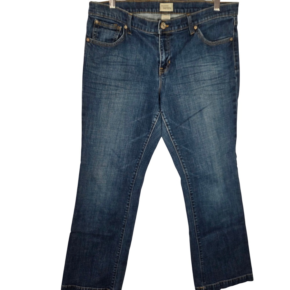 GAP Long & Lean Bootcut Jeans‎ Mid Rise Y2K Denim Women's 14 Classic Blue